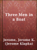 Book cover for "Three Men in a Boat"