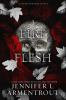 Book cover for "A fire in the flesh".