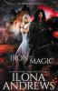 Book cover for "Iron and magic"