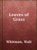 Book cover for "Leaves of Grass"