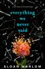 Book cover for "Everything we never said"