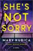 Book cover for "She's not sorry"