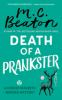 Book cover for "Death of a prankster".