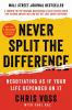 Book cover for "Never split the difference"