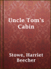 Book Cover for "Uncle Tom's Cabin"
