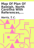 Book cover for "Map of plan of Raleigh, North Carolina with references, 1891".