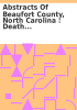 Book cover for "Abstracts of Beaufort County, North Carolina".