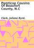 Book cover for "Pamticoe cousins of Beaufort County, N.C".