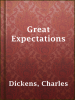 Book Cover for "Great Expectations"
