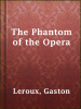 Book Cover for "The Phantom of the Opera"