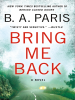 Book Cover for "Bring Me Back"