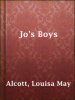 Book Cover for "Jo's Boys"