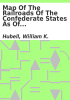 Book cover for "Map of the railroads of the Confederate states as of June 1, 1861".