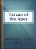 Book Cover for "Tarzan of the Apes"