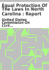 Book cover for "Equal protection of the laws in North Carolina".