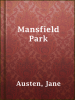 Book Cover for "Mansfield Park"