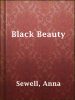 Book Cover for "Black Beauty"