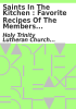 Book cover for "Saints in the kitchen".