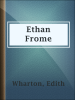 Book Cover for "Ethan Frome"