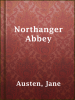 Book Cover for "Northanger Abbey"
