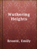 Book Cover for "Wuthering Heights"