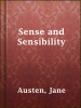 Book Cover for "Sense and Sensibility"