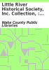 Book cover for "Little River Historical Society, Inc. Collection".